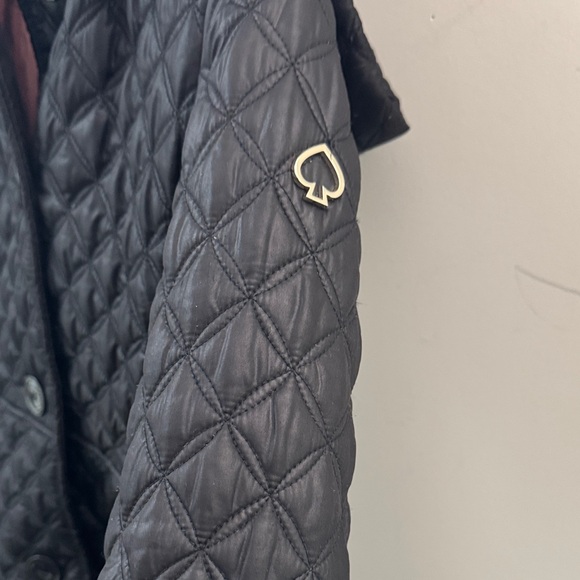 Kate Spade Quilted Black Puffer Coat - Picture 3 of 6